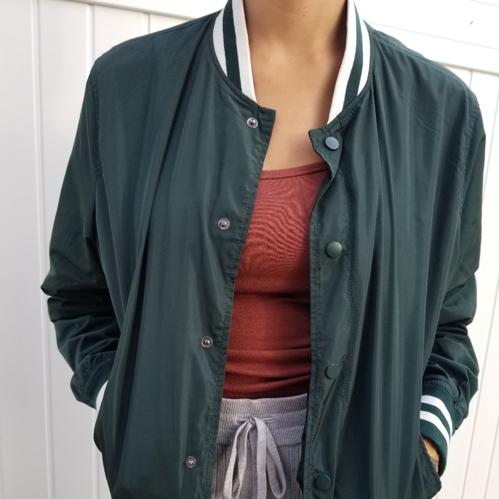 Varsity bomber jacket